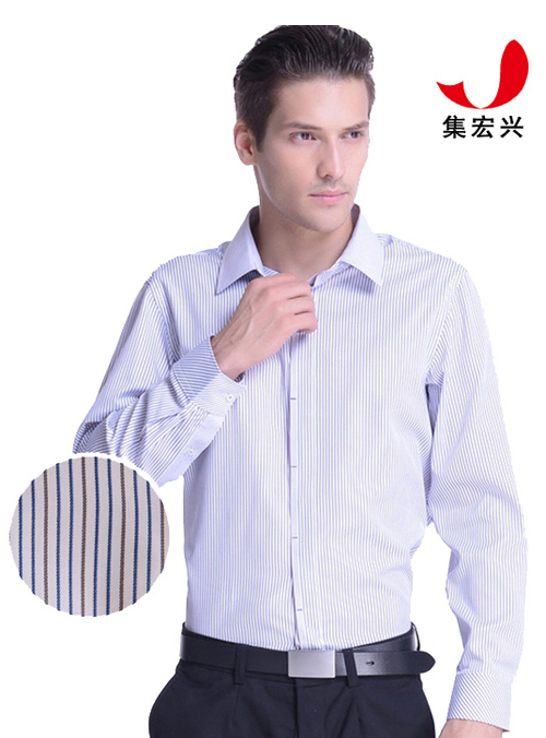 男士條紋商務襯衫定制